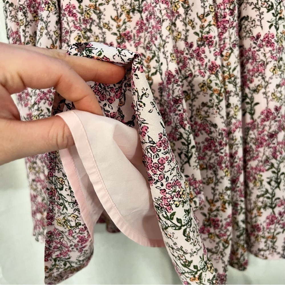 NWT Maison Jules Pink Floral Fit and Flare Dress - Picture 9 of 14